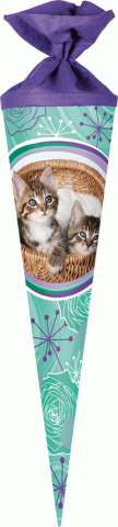 NEW - Schultuete Kittens in Basket