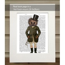 TEMPORARILY OUT OF STOCK - Hedgehog Rider FabFunky Book Print