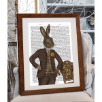 Dapper Hare FabFunky Book Print - TEMPORARILY OUT OF STOCK