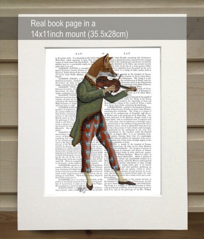Fox Minstrel FabFunky Book Print - TEMPORARILY OUT OF STOCK