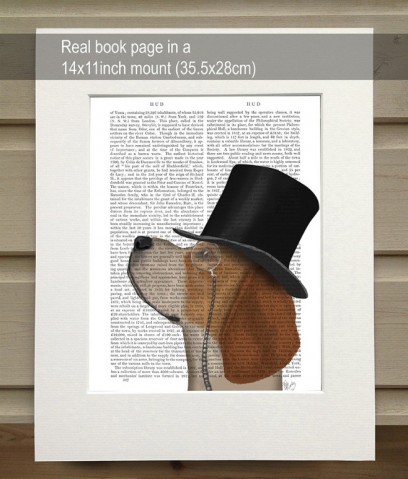 Formal Beagle FabFunky Book Print - TEMPORARILY OUT OF STOCK
