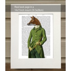 Fox in Green Jacket FabFunky Book Print - TEMPORARILY OUT OF STOCK