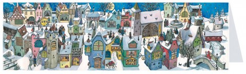 Weihnachtskarte Advent Calendar Card Panoramic - LAST CALL
