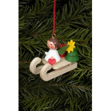Christian Ulbricht German Ornament Angel on Sled
