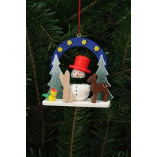 Christian Ulbricht German Ornament Starry Sky with Snowman - TEMPORARILY OUT OF STOCK