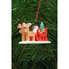Christian Ulbricht German Ornament Snowman in Sleigh - TEMPORARILY OUT OF STOCK