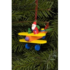 Christian Ulbricht German Ornament Santa in Plane - TEMPORARILY OUT OF STOCK
