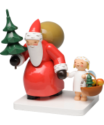 Wendt & Kuhn Santa with Tree and Angel Figurine