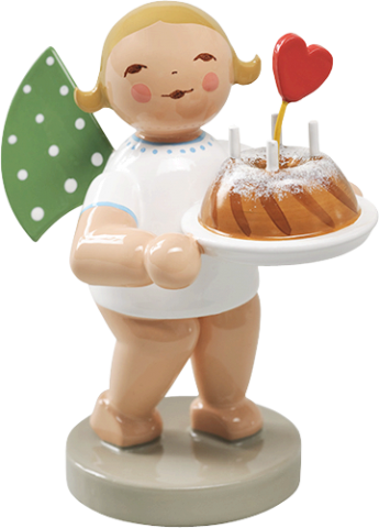 Wendt & Kuhn Angel with Cake - TEMPORARILY OUT OF STOCK