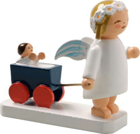 Wendt & Kuhn Miniature Angel with Doll Carriage - TEMPORARILY OUT OF STOCK