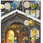 Old German Paper Advent Calendar - TEMPORARILY OUT OF STOCK