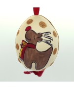 Christmas Easter Salzburg Hand Painted Easter Egg - Reindeer - TEMPORARILY OUT OF STOCK