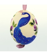 Christmas Easter Salzburg Hand Painted Easter Egg - Peacock - TEMPORARILY OUT OF STOCK
