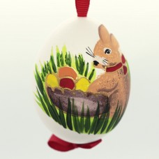 Christmas Easter Salzburg Hand Painted Easter Egg - Easter Bunny - TEMPORARILY OUT OF STOCK