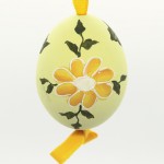 Christmas Easter Salzburg Hand Painted Easter Egg - Yellow Flowers - TEMPORARILY OUT OF STOCK