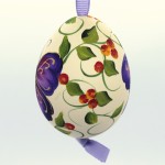 Christmas Easter Salzburg Hand Painted Easter Egg - Purple Butterfly - TEMPORARILY OUT OF STOCK