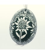 Christmas Easter Salzburg Hand Painted Easter Egg - Edelweiss Egg - TEMPORARILY OUT OF STOCK
