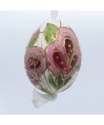 TEMPORARILY OUT OF STOCK - Peter Priess of Salzburg Hand Painted Easter Egg - Flowers