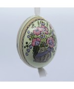 NEW - Peter Priess of Salzburg Hand Painted Easter Egg - Flowers