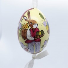 Peter Priess of Salzburg Hand Painted Easter Egg - Mr Rabbit - TEMPORARILY OUT OF STOCK