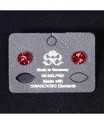NEW - Women's Red Swarovski Earrings