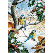 Wentworth Puzzle - Blue Tits in Winter - TEMPORARILY OUT OF STOCK