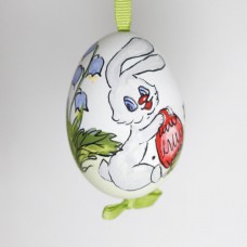 Christmas Easter Salzburg Hand Painted Easter Egg - Easter Rabbit