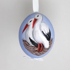 Christmas Easter Salzburg Hand Painted Easter Egg - Storks - TEMPORARILY OUT OF STOCK
