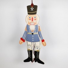 German Hampelmann Jumping Jack Wooden Toy - Blue Nutcracker - TEMPORARILY OUT OF STOCK