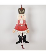 German Hampelmann Jumping Jack Wooden Toy - Red Nutcracker - TEMPORARILY OUT OF STOCK