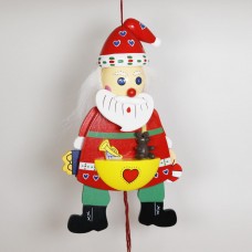 German Hampelmann Jumping Jack Wooden Toy - Large Santa - TEMPORARILY OUT OF STOCK