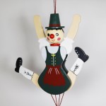 German Hampelmann Jumping Jack Wooden Toy - Bavarian Girl - TEMPORARILY OUT OF STOCK