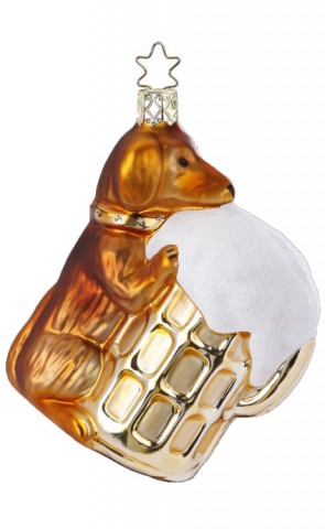 Inge-Glas Ornament Drunken Waldi
