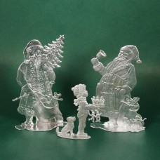 Special Set - Wilhelm Schweizer Unpainted Pewter - Santa Set 