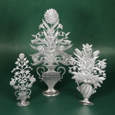 Special Set - Wilhelm Schweizer Unpainted Pewter - Flower Vase Trio