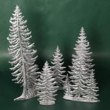 Special Set - Wilhelm Schweizer Unpainted Pewter - Pine Tree Set - 4 Piece