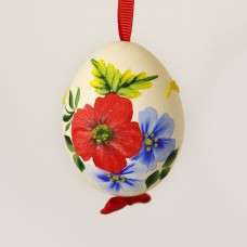 NEW - Christmas Easter Salzburg Hand Painted Easter Egg - Colorful Flowers