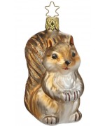 NEW - Inge Glas Squirrel "Forest Acrobat" Glass Ornament
