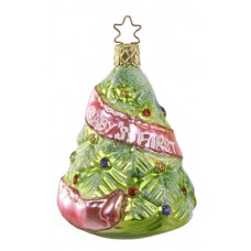 Inge Glas "Baby's First Christmas" Glass Ornament - Pink