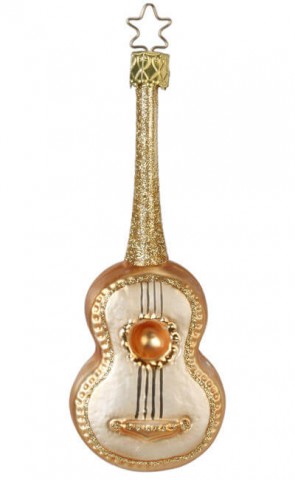 NEW - Inge Glas Music Guitar Glass Ornament