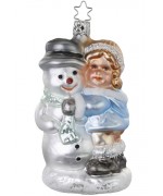 Inge Glas Frosty Fellow Glass Ornament - TEMPORARILY OUT OF STOCK