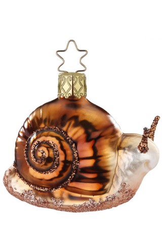 NEW - Inge Glas Snail Glass Ornament