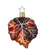 NEW - Inge Glas Maple Leaf Glass Ornament