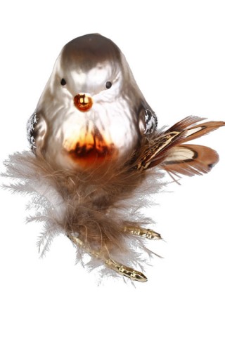 Inge Glas Brownie Bird Glass Ornament