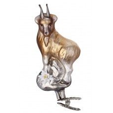 Inge Glas Chamois Goat Glass Ornament - TEMPORARILY OUT OF STOCK