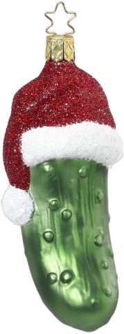 Inge Glas Merry Pickle Glass Ornament