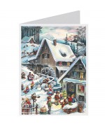 NEW - Weihnachtskarte Advent Calendar Card