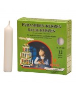 NEW - KNOX 12 Pack Large German Pyramid Candles Pyramiden Kerzen - WHITE