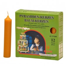 NEW - KNOX 12 Pack Large German Pyramid Candles Pyramiden Kerzen - YELLOW