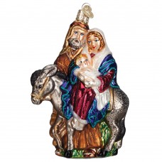 NEW - Old World Christmas Glass Ornament - Flight to Egypt